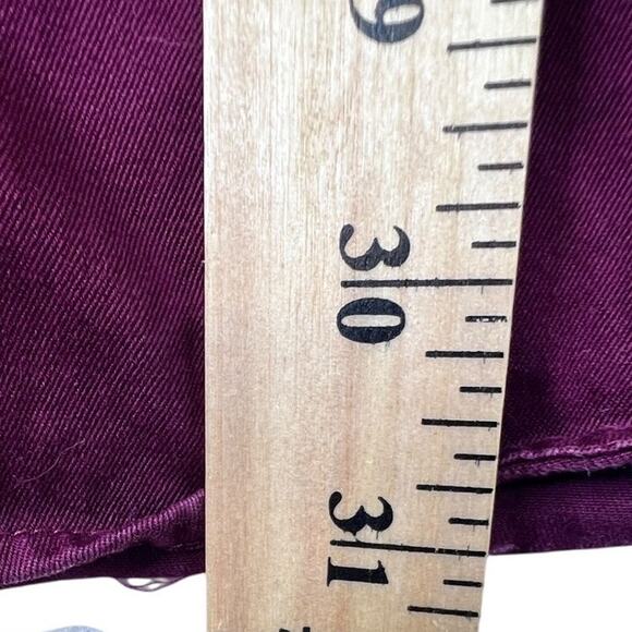 Ariat Long Sleeve Button Down Shirt Top Mens L Burgundy Canvas Western Logo - Picture 9 of 12